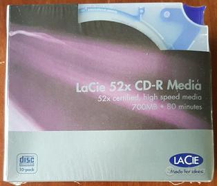Lacie 52x cd-r media
