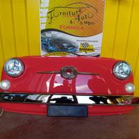 Musetto Fiat 500 rosso fragola
