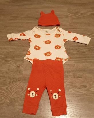 Completo per neonati a tema orsetto di Shein, comp