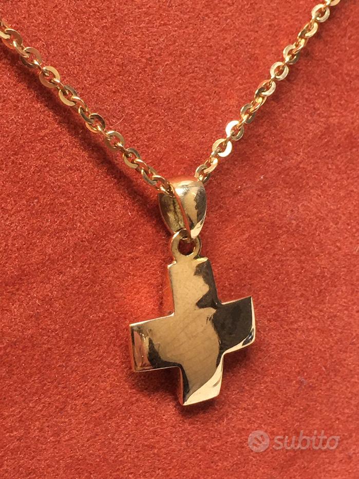 Pomellato Kreuz Pomellato Croce Oro Bianco Ciondolo Croce