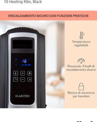 Radiatore ad oli con telecomando