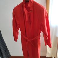 Impermeabile rosso sfoderato