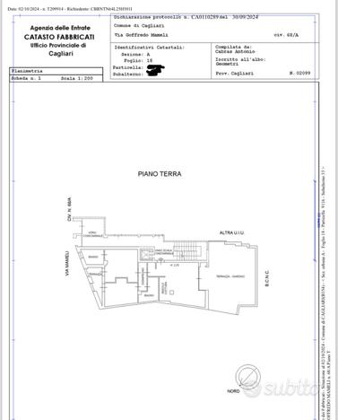 Trivano nuova costruzione, via Mameli classe A1