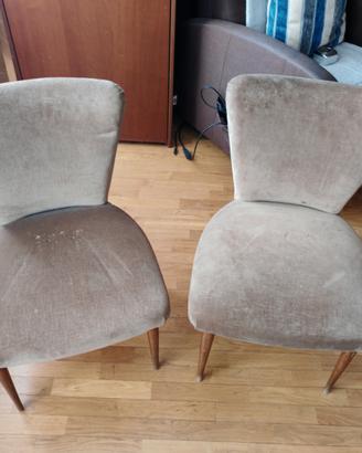 Coppia di sedie vintage anni '50/'60 Modernariato