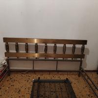 letto in ottone scultoreo anni 70 