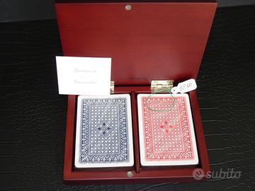 Scatola da Gioco in Legno con Piastra in Argento