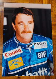 Nigel Mansell Williams Renault Foto alta qualità