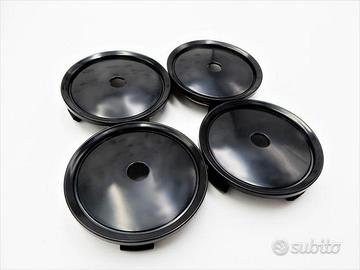 4 TAPPI COPRIMOZZO PER Cerchi MERCEDES Neri 75MM