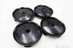 4 TAPPI COPRIMOZZO PER Cerchi MERCEDES Neri 75MM