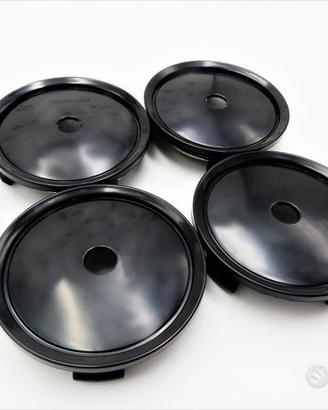 4 TAPPI COPRIMOZZO PER Cerchi MERCEDES Neri 75MM