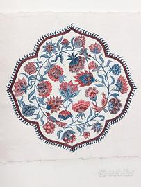 Dipinto originale a gouache su carta artigianale