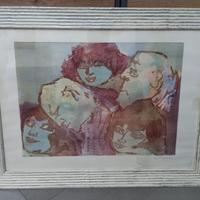 cornice con litografia 