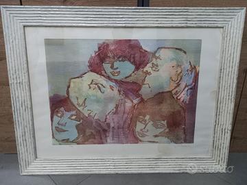 cornice con litografia 