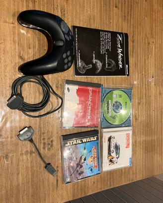 Gamepad Sidewinder Microsoft e giochi pc