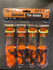 Nr. 4 cinghie con cricchetto