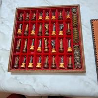 scacchiera collezione legno e ottone