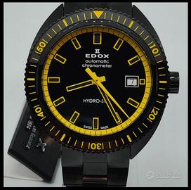 EDOX Hydro-Sub nero acciaio PVD