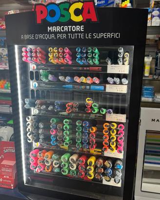 Espositore vuoto pennarelli posca uniposca