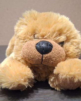 Peluche cagnolino morbido sdraiato 30cm