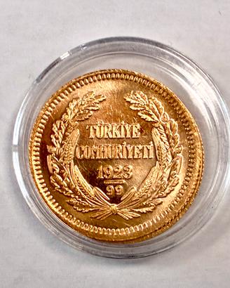 2 MONETE ORO 100 KURUSH FDC 2022