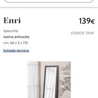 specchiera mondo convenienza 