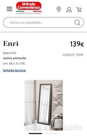 specchiera mondo convenienza 