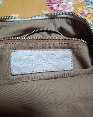 borsa REPTILE'HOUSE marchio italiano ad alta artig