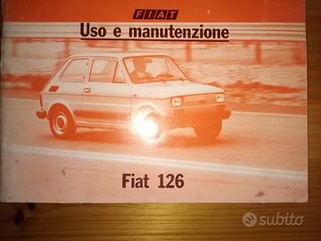 libretto uso e manutenzione fiat 126