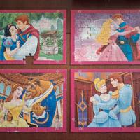puzzle 4 in 1 Principesse Disney 