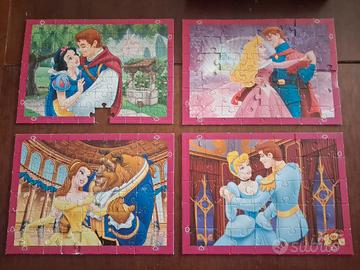 puzzle 4 in 1 Principesse Disney 