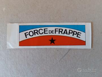 raro adesivo francese anni 60 force de frappe 