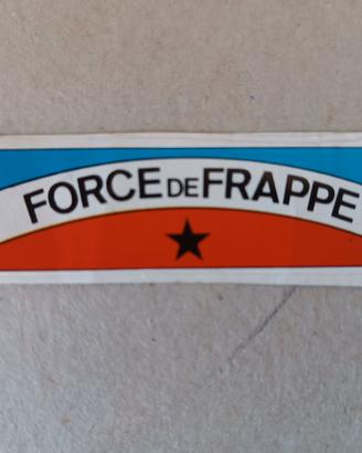 raro adesivo francese anni 60 force de frappe 