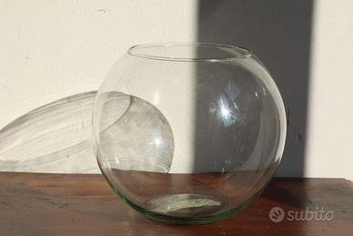 Vaso tondo di vetro
