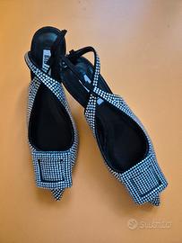 Scarpe donna slingback Bibi Lou con brillantini 