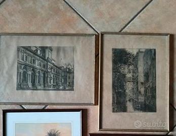 Lotto quadro Milano piazza mercato venezia canale