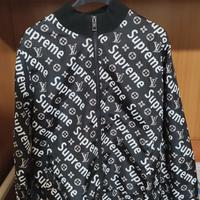 Giacca Louis Vuitton x Supreme nera