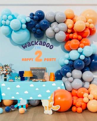 Kit festa di compleanno 3 anni. Bluey (cane blu)