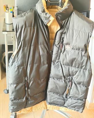 Smanicato Napapijri double face nero e beige