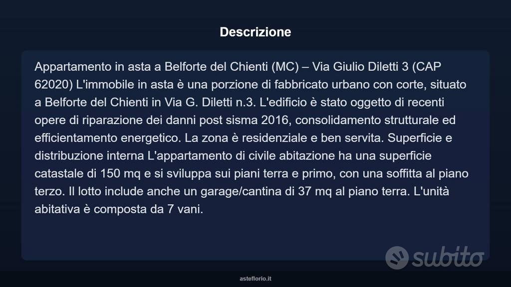 Appartamento – Belforte del Chienti, Villa Pianiglioli - Vista 4