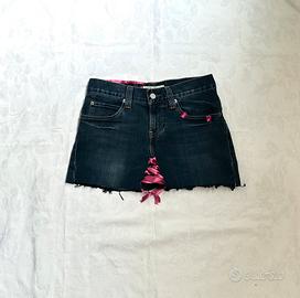 Mini skirt minigonna denim Levi’s y2k