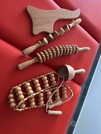 attrezzi in legno per la Mederotepia