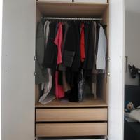 2 PAX IKEA bianco e noce