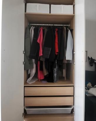2 PAX IKEA bianco e noce