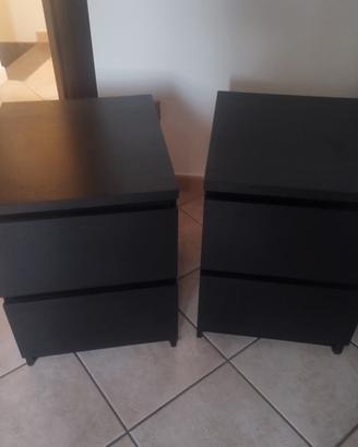 Comodino Ikea Neri