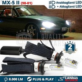 Kit Luci LED H4 per Fari MAZDA MX-5 2 98-01 CANbus
