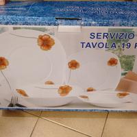 Servizio piatti 19 pezzi Nuovo - Porcellana