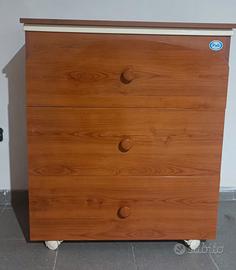 fasciatoio con vasca per bagnetto 