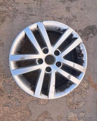1 cerchio in lega originale vw golf da 6,5 x 16"