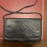 Borsa Gianfranco Ferré blu lucertola