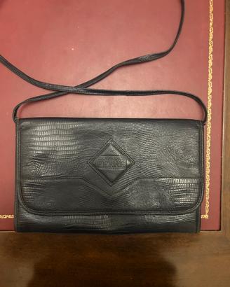Borsa Gianfranco Ferré blu lucertola